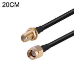 RG174 RF Coaxial Adapter Cable, Length: 20cm, 20cm RP-SMA Male to RP-SMA Female, 20cm RP-SMA Male to RP-SMA Male, 20cm RP-SMA Male to SMA Female, 20cm RP-SMA Male to SMA Male, 20cm SMA Male to SMA Female, 20cm SMA Male to RP-SMA Female                 ...