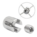 316 Stainless Steel Garden Wire Rope Cross Fixed Clip, M10x3, M12x4, M12x5, M12x6, M16x8