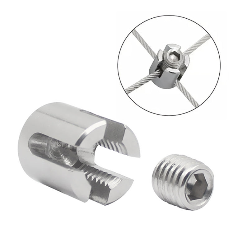 316 Stainless Steel Garden Wire Rope Cross Fixed Clip, M10x3, M12x4, M12x5, M12x6, M16x8