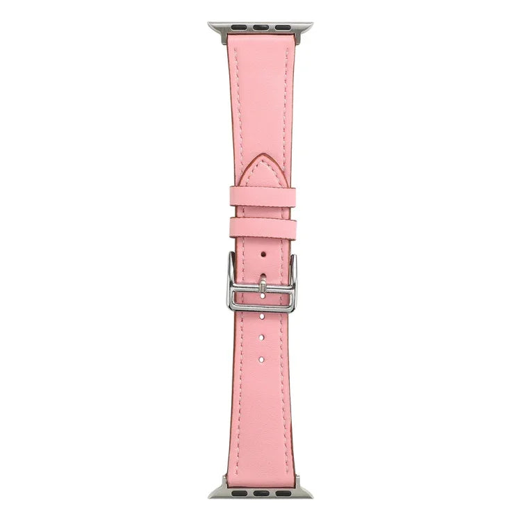 Single Lap Microfiber Leather Watch Band For Apple Watch Series, 7 45mm / 6&SE&5&4 44mm / 3&2&1 42mm, 7 41mm / 6&SE&5&4 40mm / 3&2&1 38mm