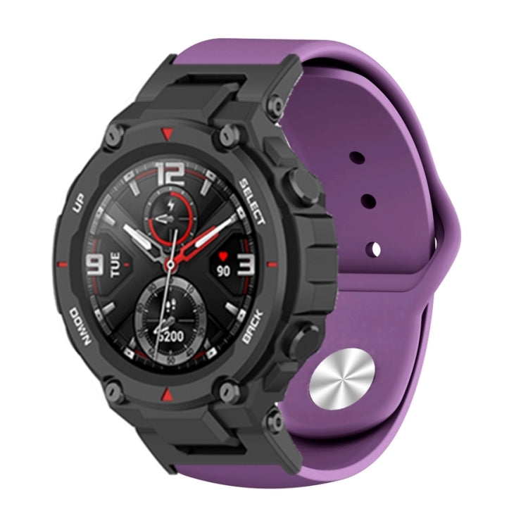 Silicone Reverse Buckle Watch Band, For Amazfit T-Rex / T-Rex Pro / Ares