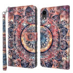 3D Painted Leather Phone Case, For iPhone SE 2022 / SE 2020 / 8 / 7, For iPhone XR, For iPhone 8 Plus / 7 Plus