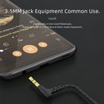 CVJ V2 1.25m Oxygen-free Copper Original 3.5mm Elbow Earphone Cable, 0.75mm No Mic, 0.78mm No Mic, 0.75mm with Mic, 0.78mm with Mic