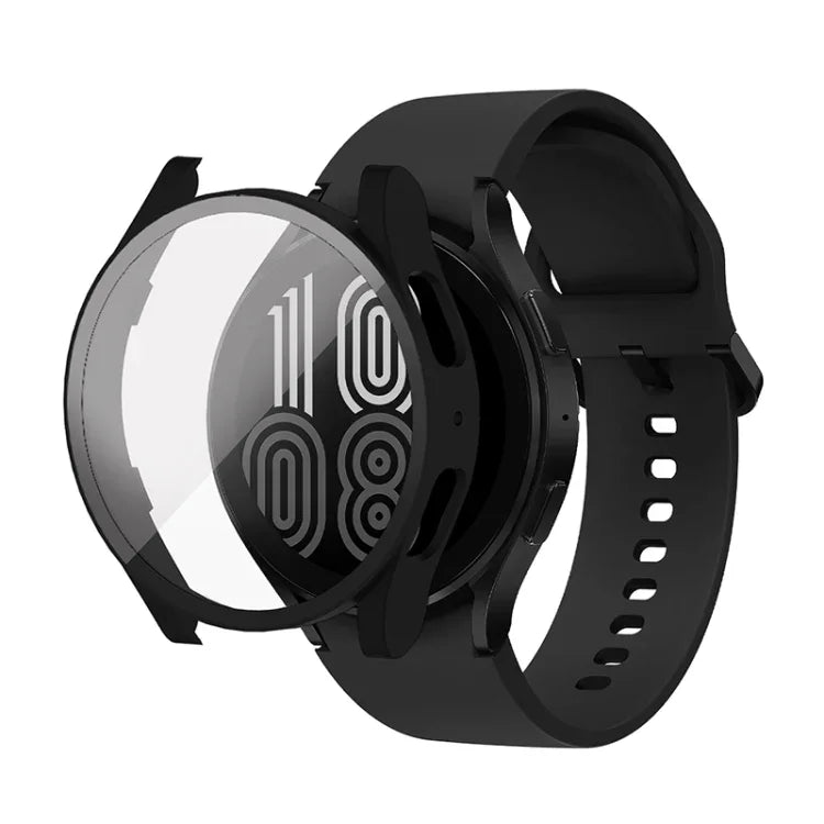 PC + Tempered Glass Integrated Protective Watch Case, For Samsung Galaxy Watch5 40mm, For Samsung Galaxy Watch5 44mm
