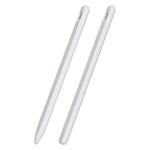 3 in 1 Striped Liquid Silicone Stylus Case with Two Tip Caps, For Apple Pencil 1, For Apple Pencil 2