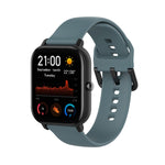 For Amazfit GTS4 Mini Solid Color Soft Silicone Watch Band, S Size, Large Size