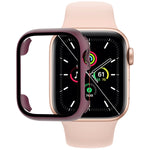 Tempered Glass Film PC Watch Case, For Apple Watch Series SE 3&SE 2&6&SE&5&4 44mm, For Apple Watch Series SE 3&SE 2&6&SE&5&4 40mm