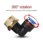 PL6-04 LAIZE 2pcs Male Thread Elbow Pneumatic Quick Fitting Connector, PL4-01 (10pcs), PL4-02 (10pcs), PL4-M5 (10pcs), PL6-01 (10pcs), PL6-02 (10pcs), PL6-03 (10pcs), PL6-04 (2pcs), PL6-M5 (10pcs), PL8-01 (10pcs), PL8-02 (10pcs), PL8-03 (10pcs)        ...