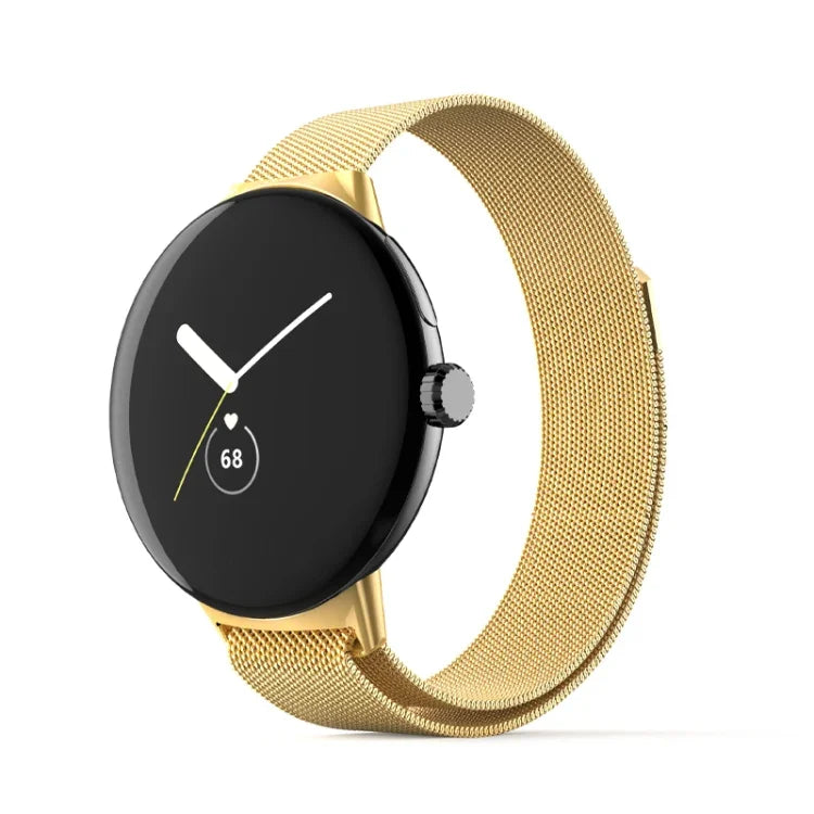 Milanese Stainless Steel Metal Watch Band, For Google Pixel Watch