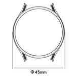 Hanging Sculpture Two-color Protective Watch Case with Tempered Glass Film, For Samsung Galaxy Watch5 Pro 45mm, For Samsung Galaxy Watch5 40mm, For Samsung Galaxy Watch5 44mm, For Samsung Galaxy Watch4 40mm, For Samsung Galaxy Watch4 44mm