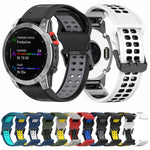 Quick Release Double Row Silicone Watch Band, For Garmin Descent G1 / Coros Vertix 22mm, For Garmin Enduro / Coros Vertix 2 26mm