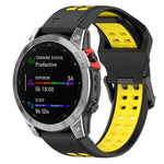 Quick Release Double Row Silicone Watch Band, For Garmin Descent G1 / Coros Vertix 22mm, For Garmin Enduro / Coros Vertix 2 26mm