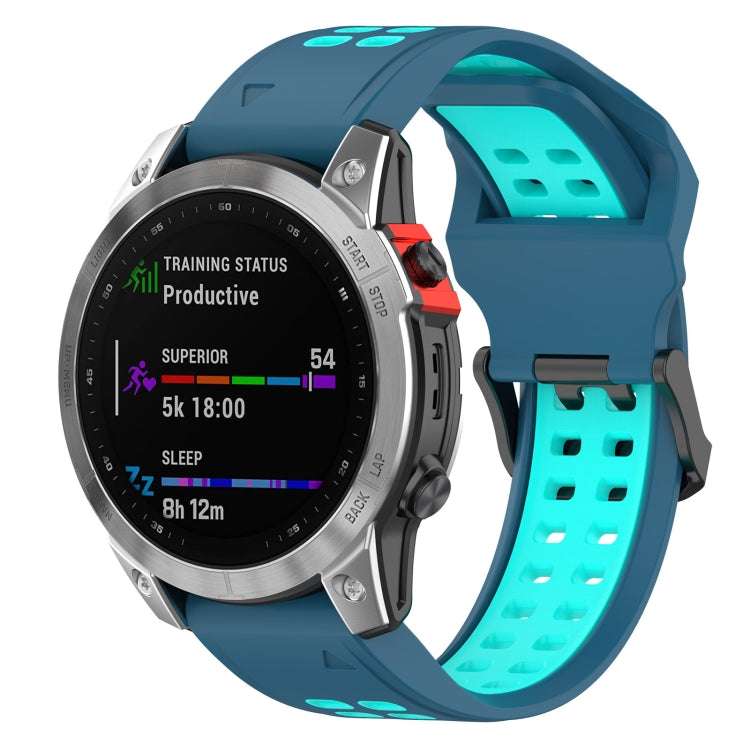 Quick Release Double Row Silicone Watch Band, For Garmin Descent G1 / Coros Vertix 22mm, For Garmin Enduro / Coros Vertix 2 26mm
