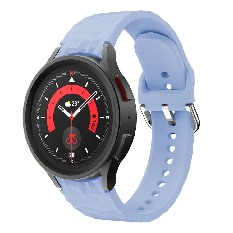 Rhombus Texture Silicone Watch Band, For Samsung Galaxy Watch 5 / Watch 5 Pro