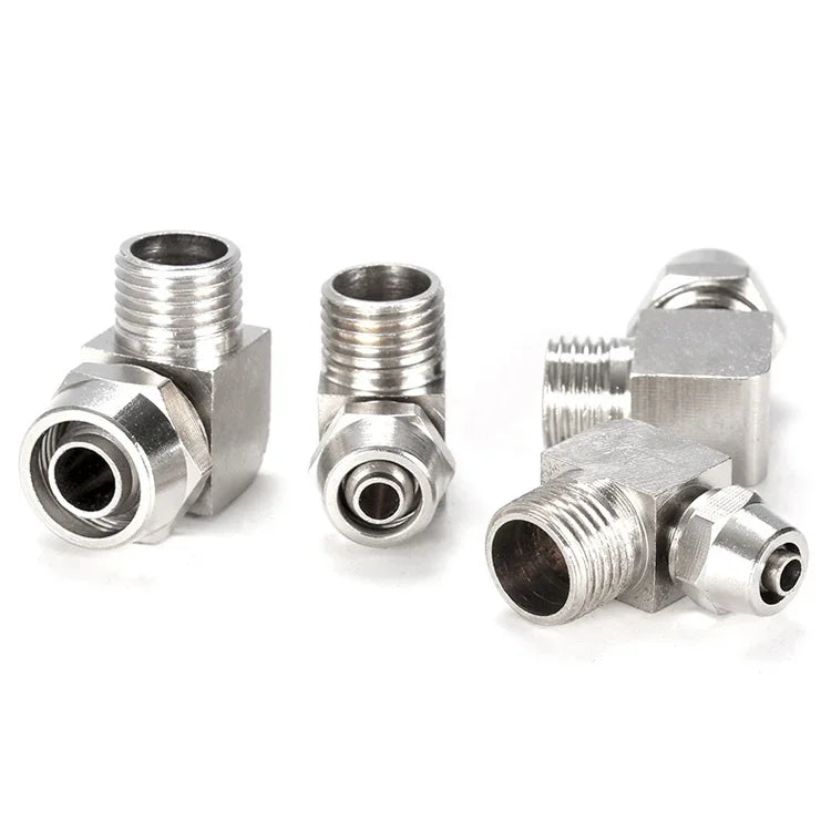 PL8-02 LAIZE Nickel Plated Copper Trachea Quick Fitting Lock Female Connector, PL4-M5, PL4-01, PL4-02, PL6-M5, PL6-01, PL6-02, PL8-01, PL8-02