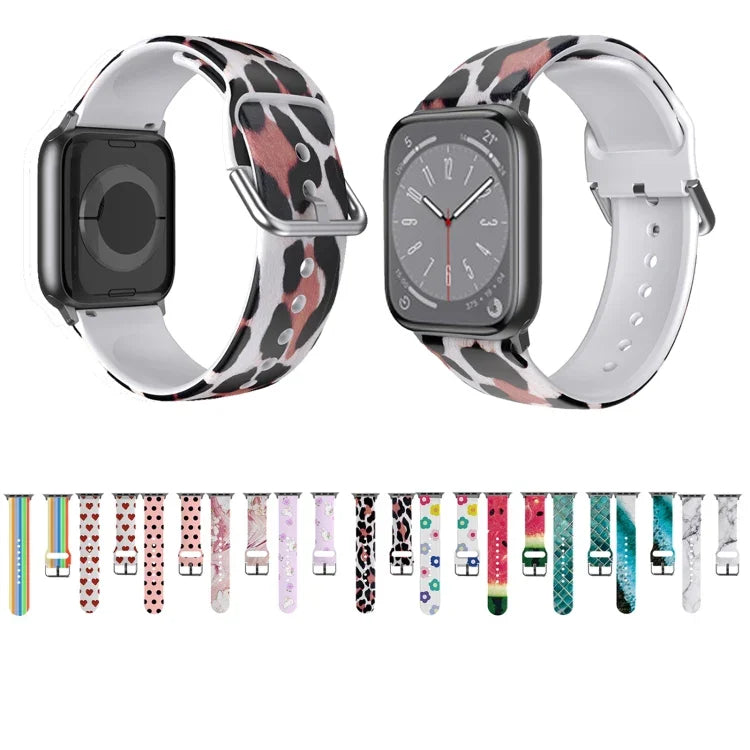 Breathable TPU Watch Band For Apple Watch, Series 8&7 41mm / SE 2&6&SE&5&4 40mm / 3&2&1 38mm