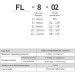 FL6-01 LAIZE Nickel Plated Copper Trachea Quick Fitting Twist Elbow Lock Female Connector, FL6-01, FL6-02, FL8-01, FL8-02, FL10-01, FL10-02
