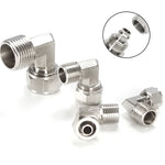 LAIZE Nickel Plated Copper Trachea Quick Fitting Twist Elbow Lock Female Connector, FL8-03, FL8-04, FL10-03, FL10-04, FL12-02, FL12-03, FL12-04