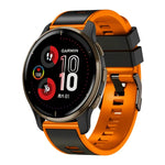 Plain Weave Two-color Silicone Watch Band, For Samsung Galaxy Watch 5 40mm / 44mm