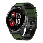 Plain Weave Two-color Silicone Watch Band, For Samsung Galaxy Watch 5 Pro 45mm