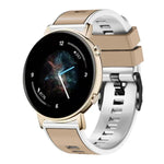 Plain Weave Two-color Silicone Watch Band, For Samsung Galaxy Watch 5 Pro 45mm
