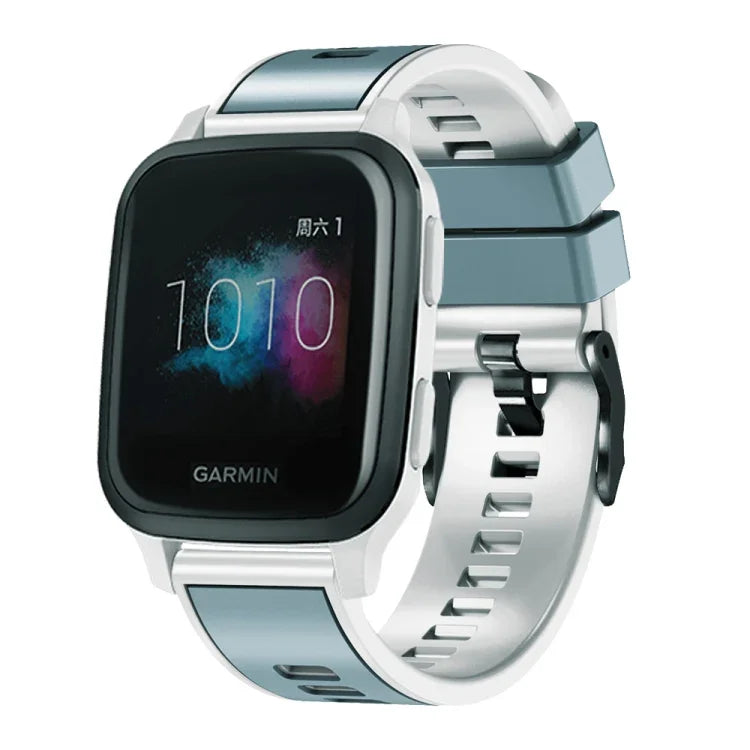 Plain Weave Two-color Silicone Watch Band, For Samsung Galaxy Watch 5 Pro 45mm