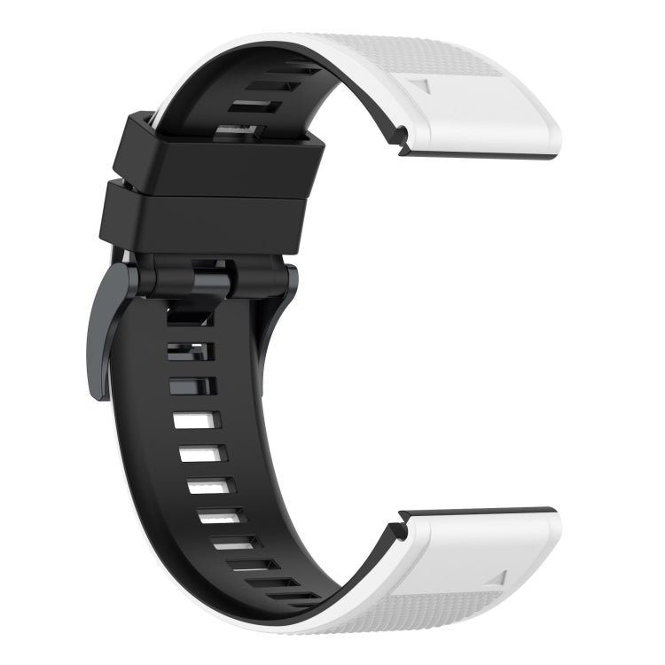 Two-color Silicone Watch Band, For Garmin Fenix 7, For Garmin Fenix 7X