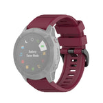 For Garmin Fenix 6X 26mm Quick Release Official Texture Wrist Strap Watchband, with Plastic Button, with Metal Button