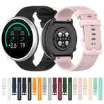 For Polar Ignite 20mm Small Plaid Texture Silicone Wrist Strap Watchband, 20mm