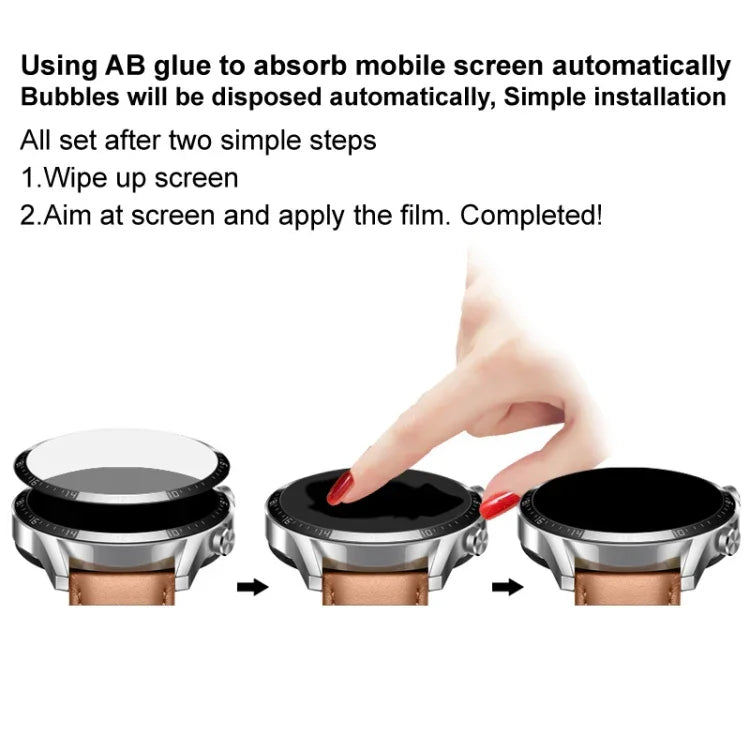 imak Plexiglass HD Watch Protective Film, For Google Pixel Watch