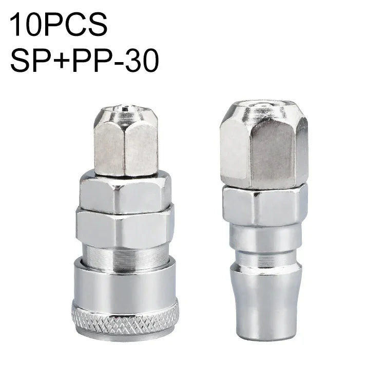 10pcs C-type Self-lock Air Tube Pneumatic Quick Fitting Connector, PF-20, PF-30, PF-40, PH-20, PH-30, PH-40, PM-20, PM-30, PM-40, PP-20, PP-30, PP-40, SF-20, SF-30, SF-40, SH-20, SH-30, SH-40, SM-20, SM-30, SM-40, SP-20, SP-30, SP-40, SF+PF-20, SF+PF-3...