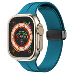 Solid Color Silicone Watch Band, For Apple Watch Ultra 49mm / Series 8&7 45mm / SE 2&6&SE&5&4 44mm, For Apple Watch Series 8&7 41mm / SE 2&6&SE&5&4 40mm / 3&2&1 38mm