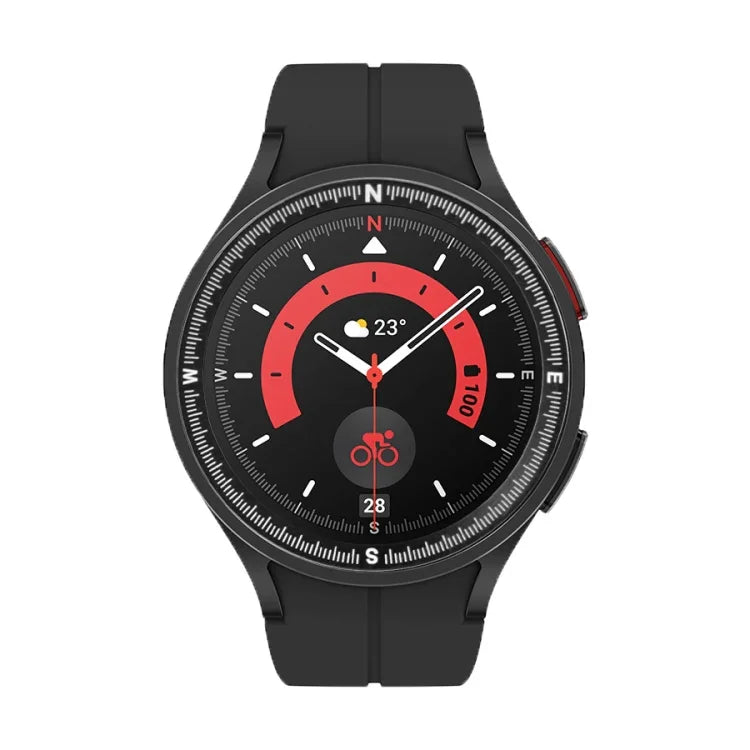 Compass Scale Metal Watch Bezel, For Samsung Galaxy Watch 5 Pro