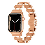 Hollow Stainless Steel Watch Band, For Apple Watch Ultra 49mm / Series 8&7 45mm, For Apple Watch Series 8&7 41mm / SE 2&6&SE&5&4 40mm
