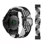 Adjustable Nylon Braided Elasticity Watch Band, For Garmin Fenix 7X