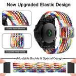 Adjustable Nylon Braided Elasticity Watch Band, For Garmin Fenix 7X