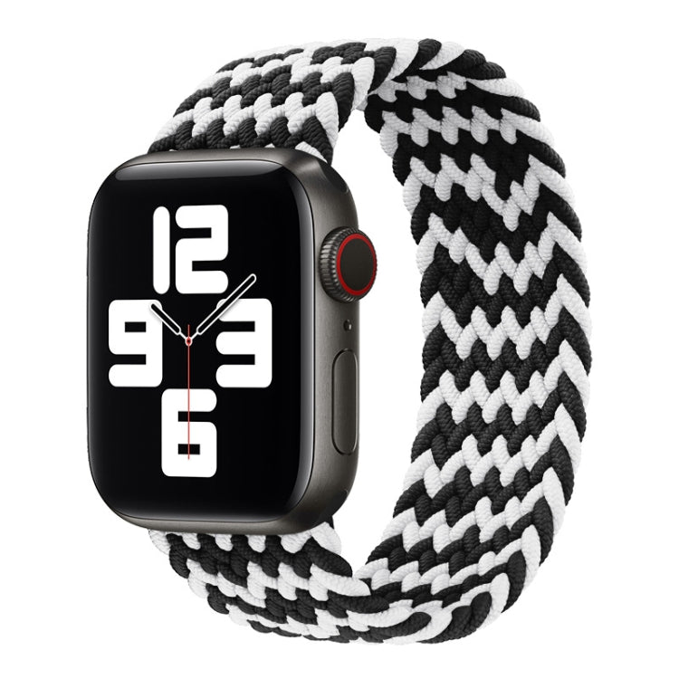 Nylon Single-turn Braided Watch Band For Apple Watch Series 8&7 41mm / SE 2&6&SE&5&4 40mm / 3&2&1 38mm, For Apple Watch Series 8&7 41mm,135mm, For Apple Watch Series 8&7 41mm, 135mm