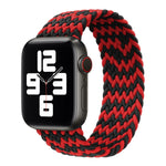 Nylon Single-turn Braided Watch Band For Apple Watch Series 8&7 41mm / SE 2&6&SE&5&4 40mm / 3&2&1 38mm, For Apple Watch Series 8&7 41mm,135mm, For Apple Watch Series 8&7 41mm, 135mm, For Apple Watch Series 8&7 41mm, 145mm