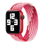 Nylon Single-turn Braided Watch Band For Apple Watch Series 8&7 41mm / SE 2&6&SE&5&4 40mm / 3&2&1 38mm, For Apple Watch Series 8&7 41mm,135mm, For Apple Watch Series 8&7 41mm, 135mm, For Apple Watch Series 8&7 41mm, 145mm