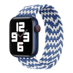 Nylon Single-turn Braided Watch Band For Apple Watch Series 8&7 41mm / SE 2&6&SE&5&4 40mm / 3&2&1 38mm, For Apple Watch Series 8&7 41mm,145mm, For Apple Watch Series 8&7 41mm, 145mm