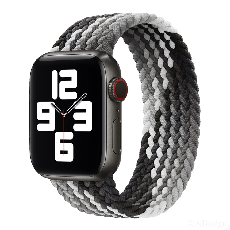 Nylon Single-turn Braided Watch Band For Apple Watch Series 8&7 41mm / SE 2&6&SE&5&4 40mm / 3&2&1 38mm, For Apple Watch Series 8&7 41mm,145mm, For Apple Watch Series 8&7 41mm, 145mm
