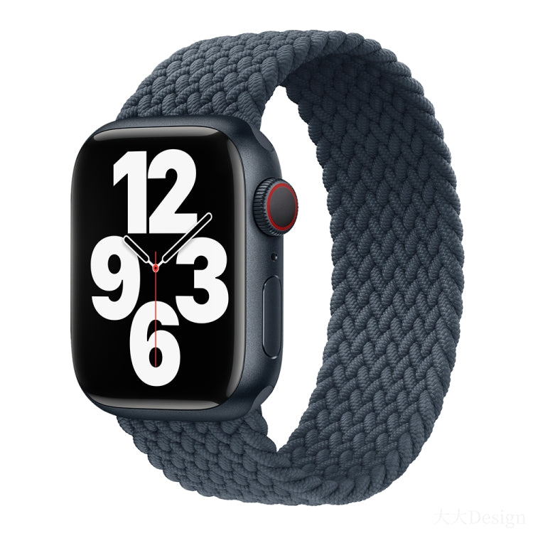 Nylon Single-turn Braided Watch Band For Apple Watch Series 8&7 41mm / SE 2&6&SE&5&4 40mm / 3&2&1 38mm, For Apple Watch Series 8&7 41mm,155mm, For Apple Watch Series 8&7 41mm, 155mm