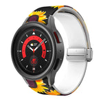 Magnetic Printed Silicone Watch Band, For Samsung Galaxy Watch5
