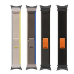 Loop Silver Connector Nylon Watch Band, For Google Pixel Watch 4 / 3 / 2 / 1 41mm