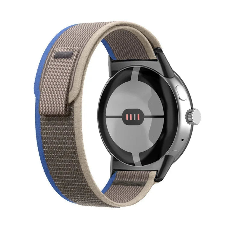 Loop Black Connector Nylon Watch Band, For Google Pixel Watch 4 / 3 / 2 / 1 41mm