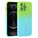 Liquid TPU Silicone Gradient MagSafe Phone Case, For iPhone 12 Pro, For iPhone 12 Pro Max, For iPhone 11, For iPhone 11 Pro Max