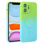 Liquid TPU Silicone Gradient MagSafe Phone Case, For iPhone 12 Pro, For iPhone 12 Pro Max, For iPhone 11, For iPhone 11 Pro Max