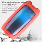 Colorful Light Effect Bluetooth Speaker Silicone Case with Shoulder Strap, For JBL Pulse 5 Black, For JBL Pulse 5 Red, For JBL Pulse 5 Blue