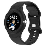Leather Texture Silicone Integrated Watch Band, For Google Pixel Watch