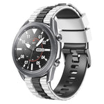 22mm Universal Ocean Style Silicone Two Color Watch Band